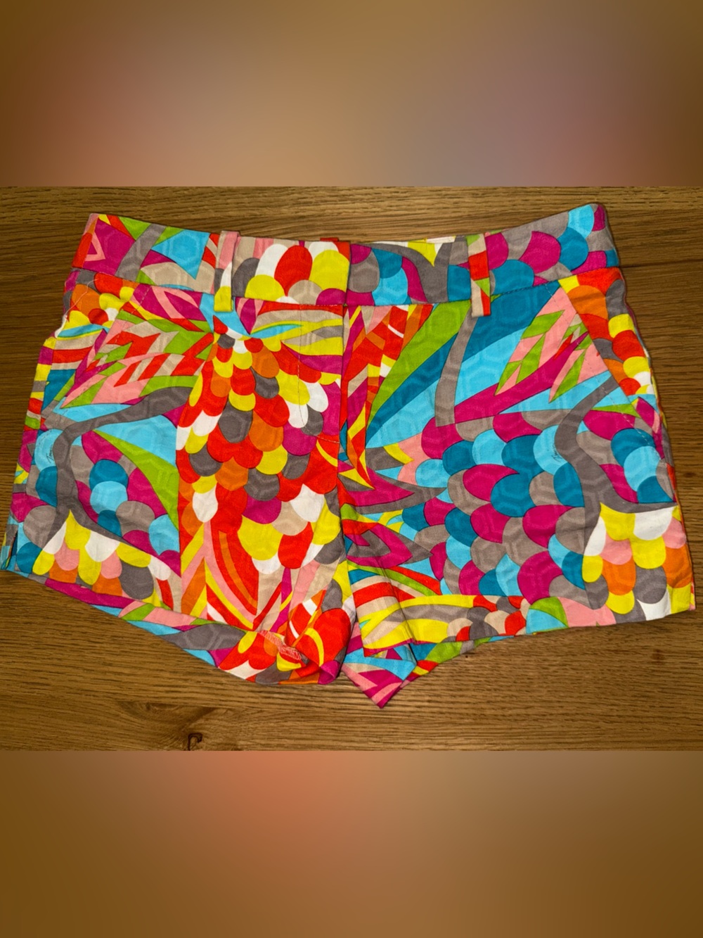 Trina Turk | Colorful Abstract Print Women's Shorts | Size 2